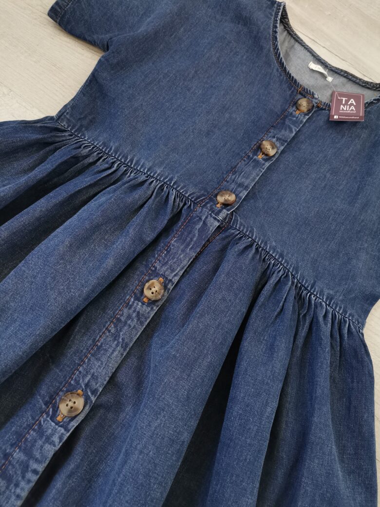 Dievčenské rifľové šaty NEXT - 128